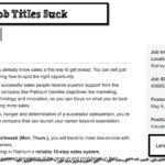 Do your job titles suck?