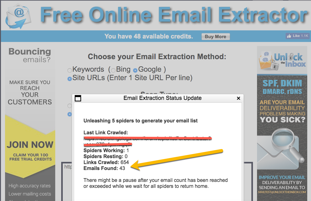 free facebook email extractor