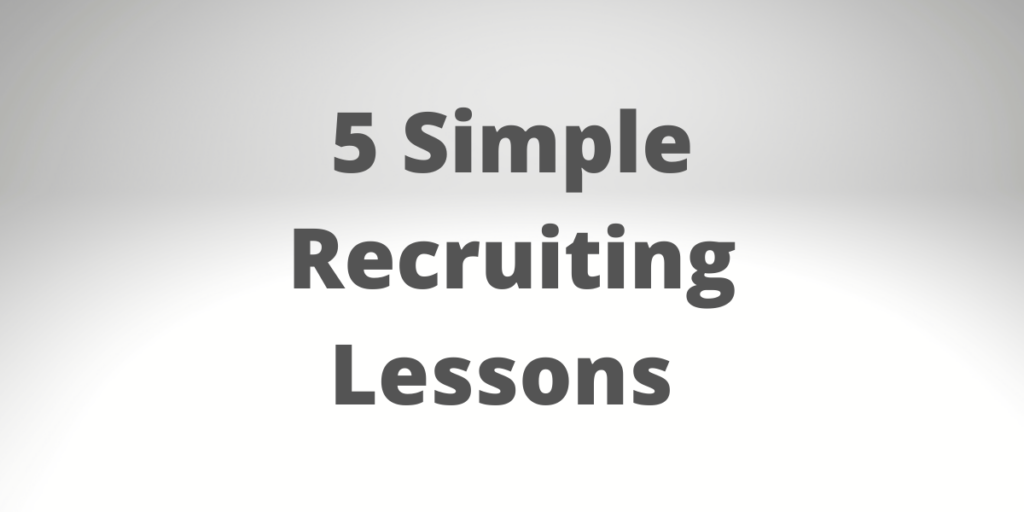 recruiting lessons